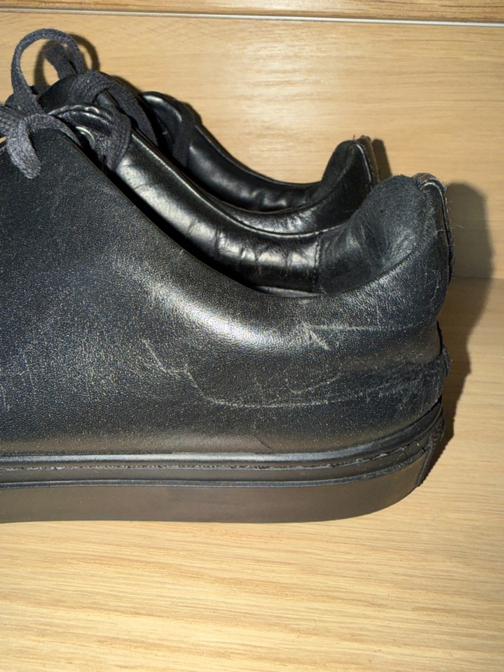 Thursday Boot Company Men's Black Vachetta Leather Low-Top Sneakers Sz 9.5 - Picture 9 of 16